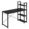 vasagle-birou-cu-rafturi-negru-abanos-137x119x60cm
