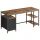 Birou cu spațiu de depozitare, maro rustic 60 x 160 x 76 cm