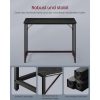 vasagle-birou-masa-de-calculator-cu-distribuitor-incorporat-lumini-led-negru-abanos