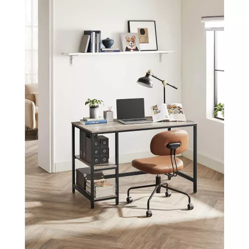 vasagle-birou-cu-rafturi-greige-120x60x75cm
