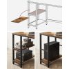 vasagle-birou-cu-rafturi-maro-rustic-120x60x75cm