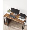 vasagle-birou-cu-rafturi-maro-rustic-120x60x75cm