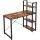 vasagle-birou-cu-rafturi-maro-rustic-120x119x60cm