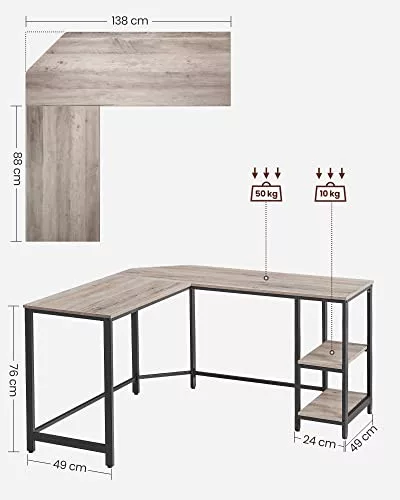 vasagle-birou-de-colt-cu-rafturi-greige-138x138x76cm