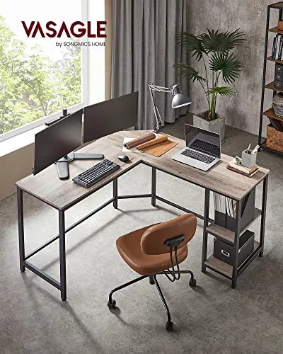 vasagle-birou-de-colt-cu-rafturi-greige-138x138x76cm