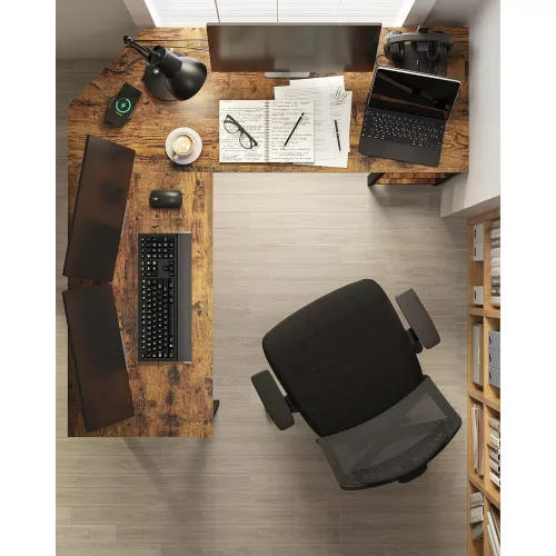 vasagle-birou-de-colt-cu-rafturi-maro-rustic-138x138x76cm