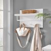 vasagle-raft-de-perete-cu-umerase-alb-60x40x21cm