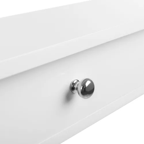Raft de perete plutitor cu 3 sertare, raft de depozitare, alb 80x15x10cm