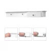Raft de perete plutitor cu 3 sertare, raft de depozitare, alb 80x15x10cm