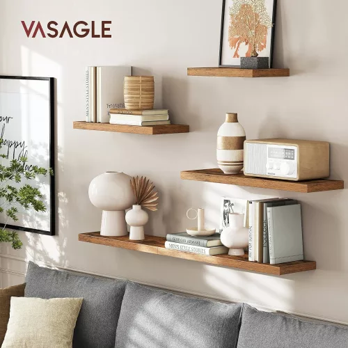 vasagle-raft-plutitor-montabil-pe-perete-maro-rustic-40x20x3cm