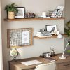 vasagle-raft-plutitor-montabil-pe-perete-maro-rustic-40x20x3cm