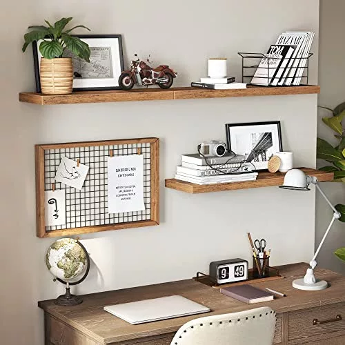 vasagle-raft-plutitor-montabil-pe-perete-maro-rustic-60x20x3cm