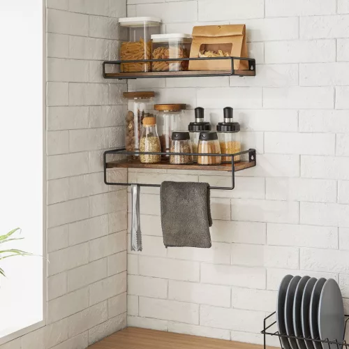 vasagle-set-rafturi-de-perete-2-piese-maro-rustic-40x15x59cm
