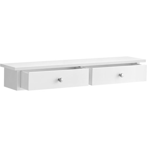 songmics-raft-de-perete-cu-doua-sertare-cu-acoperire-lucioasa-alb-65x15x10cm