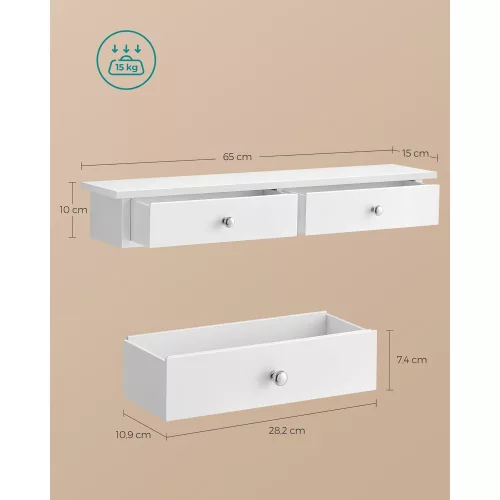 songmics-raft-de-perete-cu-doua-sertare-cu-acoperire-lucioasa-alb-65x15x10cm