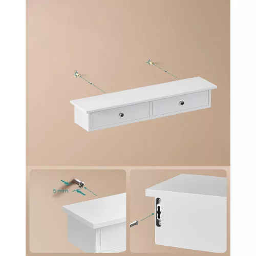songmics-raft-de-perete-cu-doua-sertare-cu-acoperire-lucioasa-alb-65x15x10cm