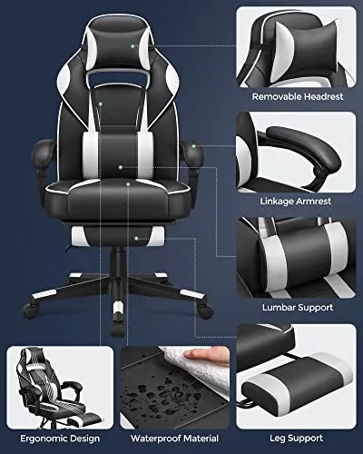 songmics-scaun-de-birou-scaun-de-gaming-din-piele-ecologica-cu-suport-pentru-picioare-alb