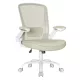 Scaun de birou, plasă, ergonomic, cu cotiere reglabile, bej