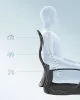Scaun de birou rotativ, ergonomic, cu spătar din plasă, suport lombar, negru
