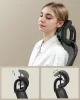 Scaun de birou, ergonomic, din plasă, rabatabil, cu suport lombar căptușit, negru