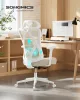 Irodai ergonomikus szék, állítható hálós háttámlával, bézs szövet