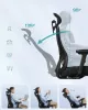 Scaun de birou, ergonomic, cu suport lombar reglabil, negru