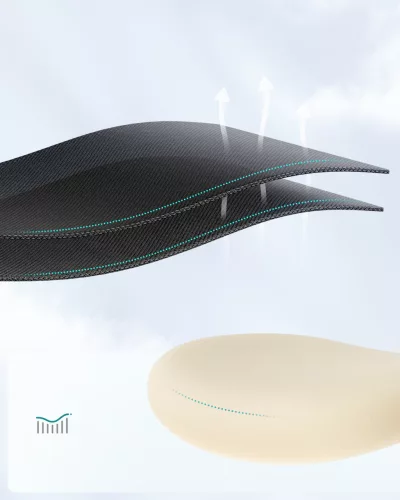 Scaun de birou, ergonomic, cu suport lombar reglabil, negru