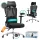 Scaun de birou, ergonomic, suport reglabil, negru cerneală