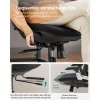Scaun de birou, ergonomic, rabatabil, șezut reglabil, negru