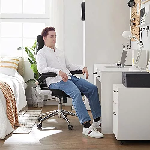 songmics-scaun-de-birou-ergonomic-cu-cotiere-si-tetiere-negru