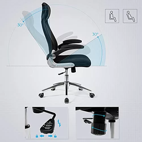 songmics-scaun-de-birou-ergonomic-cu-cotiere-si-tetiere-negru