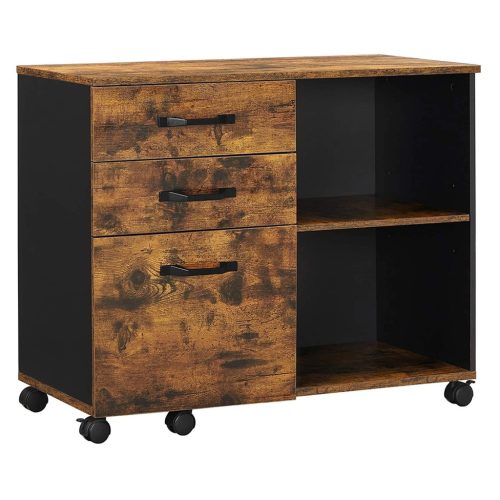 vasagle-dulap-de-birou-cu-sertare-rulant-cu-3-sertare-rafturi-maro-rustic-80x40x66cm
