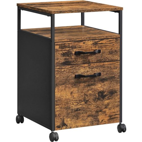 vasagle-dulap-de-birou-cu-sertare-rulant-cu-2-sertare-raft-maro-rustic-42-x-44-x-66cm