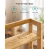 Raft organizator de bucătărie din bambus, 3 niveluri, 41x18.6x53.5 cm