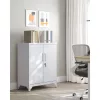 Dulap de depozitare multifuncțional, 2 uși, cu încuietoare, oțel, gri 80x40x90cm