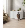Dulap pentru litieră pentru pisici, suport pentru litieră, alb, 80 x 50 x 50 cm