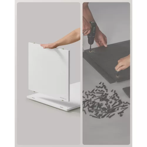 Dulap pentru litieră pentru pisici, suport pentru litieră, alb, 80 x 50 x 50 cm
