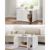 Dulap pentru litieră pentru pisici, suport pentru litieră, alb, 80 x 50 x 50 cm