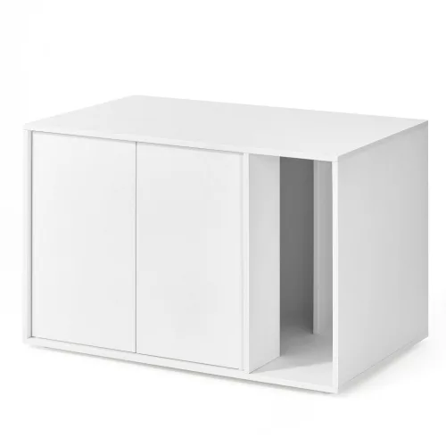 Dulap pentru litieră pentru pisici, suport pentru litieră, alb, 80 x 50 x 50 cm