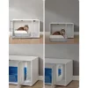 Dulap pentru litieră pentru pisici, suport pentru litieră, alb, 80 x 50 x 50 cm