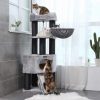 feandrea-stalp-de-zgariat-pentru-pisici-cu-casuta-pentru-pisici-gri-50x50x141cm