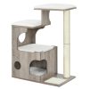 feandrea-stalp-de-zgariat-pentru-pisici-cu-pestera-pentru-pisici-gri-si-alb-66x42x88cm