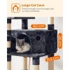feandrea-stalp-de-zgariat-pentru-pisici-cu-casa-xxl-gri-inchis-50x50x164cm
