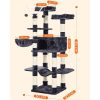 feandrea-stalp-de-zgariat-pentru-pisici-cu-casa-xxl-gri-inchis-50x50x164cm