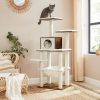 feandrea-stalp-de-zgariat-pentru-pisici-cu-casa-si-hamac-pentru-pisici-maro-55x45x138cm