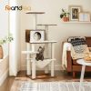 feandrea-stalp-de-zgariat-pentru-pisici-cu-casa-si-hamac-pentru-pisici-maro-55x45x138cm