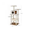 feandrea-stalp-de-zgariat-pentru-pisici-cu-casa-si-hamac-pentru-pisici-maro-55x45x138cm