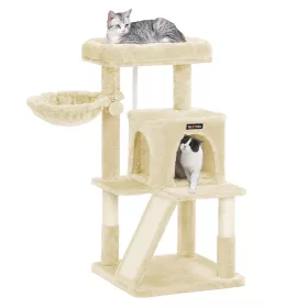 feandrea-stalp-de-zgariat-pentru-pisici-turn-pentru-pisoi-cu-cos-de-odihna-bej-48x48x96cm