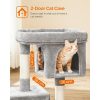 feandrea-stalp-de-zgariat-pentru-pisici-cu-doua-casute-pentru-pisici-gri-84x60x40cm