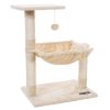 feandrea-stalp-de-zgariat-pentru-pisici-cu-hamac-de-plus-alb-crem-70x50x36cm